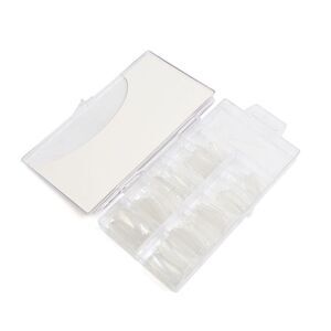100pcs Clear Plastic Full Cover False Nail Beauty Art Tips Decor Nails Extension